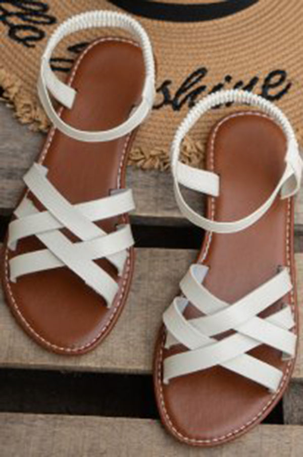 Korean Style Flat Beach Sandals